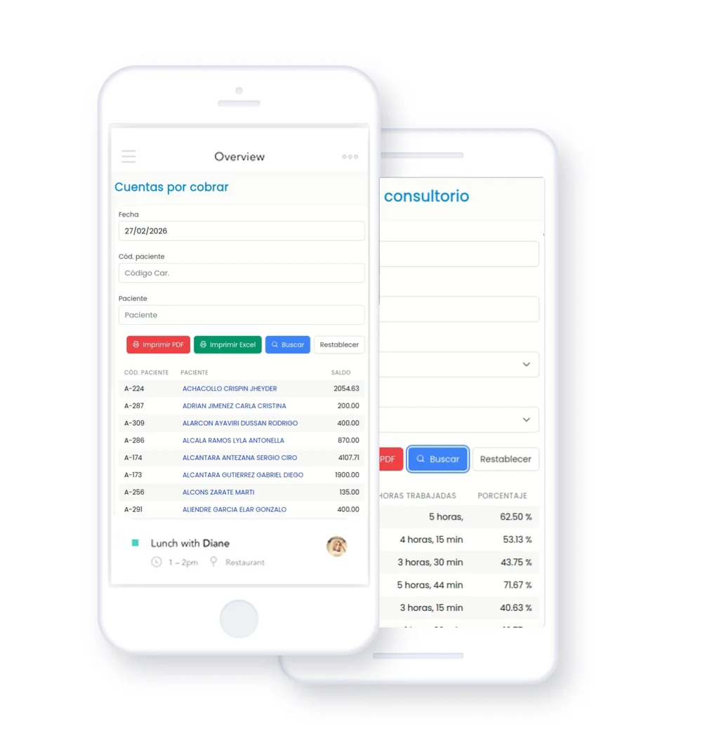Software dental ASSILEM en el celular: cuentas por cobrar y utilidad por consultorio